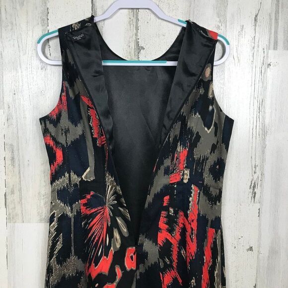 Tahari Petite sheath dress abstract floral stretch - Picture 6 of 7